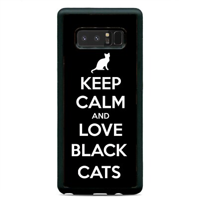 Keep Calm & Love Black Cats Case Cover Samsung Galaxy Note 20 Ultra 10 Plus 9 8