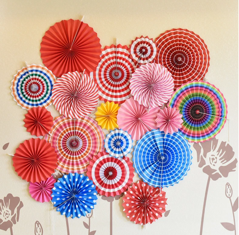 Multi Fans Flores Navidad Boda Bebé Cumpleaños Fiesta Tejido Papel Decoración Reino Unido Foto 2 de 4