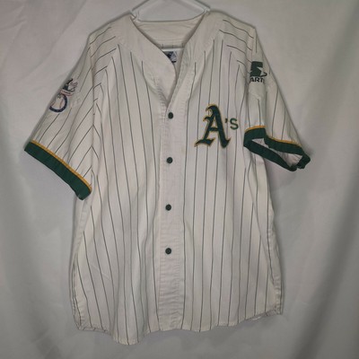 oakland a's pinstripe jersey