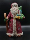 Santa with Gifts Votive Candle Holder - 8 1/2" tall