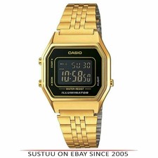 casio gold plated digital watch