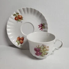 Wunsiedel Tea Cup And Saucer Fruit Pattern FRN