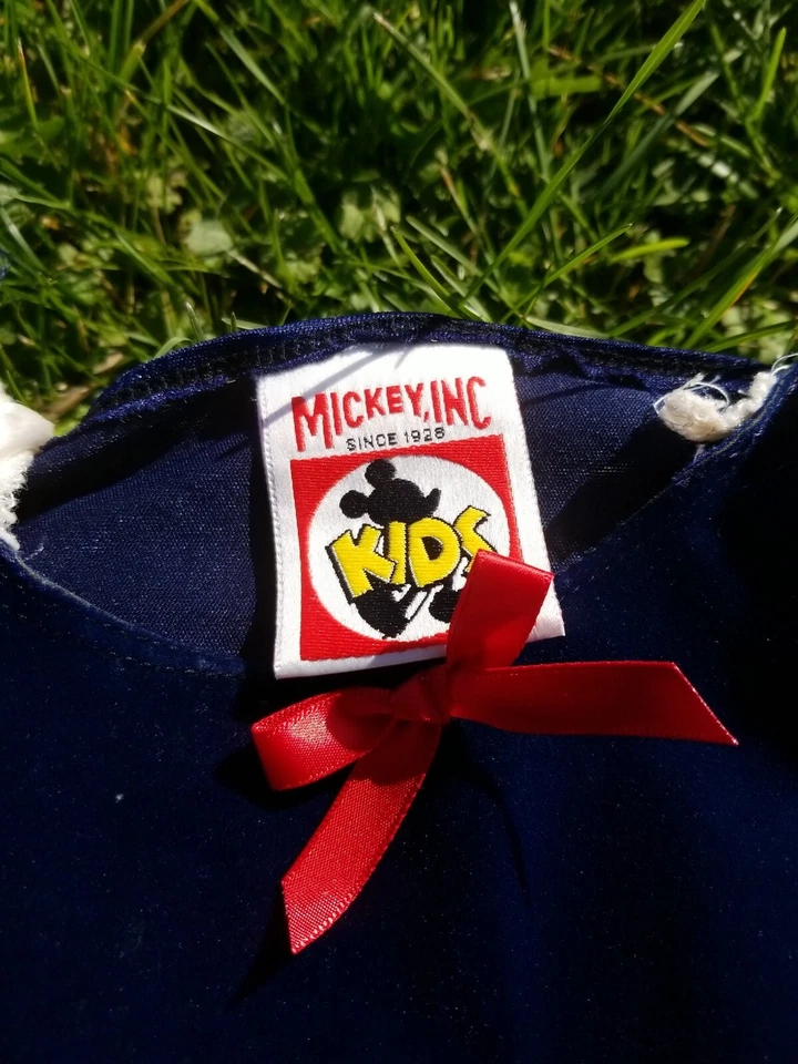 Fantasia Vintage Mickey Inc Walt Disney Branca de Neve Vestido Meninas Tamanho 10/12 EUA - Imagem 2 de 4