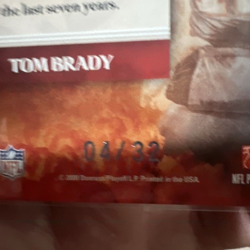 TOM BRADY 2008 SCORE SELECT THE FRANCHISE #F-2 Artist Proof 4/32 - Picture 2 of 2