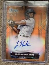 2022 Bowman Sterling Jordan McCants #PA-JMOrange Refractor Auto #’d /75