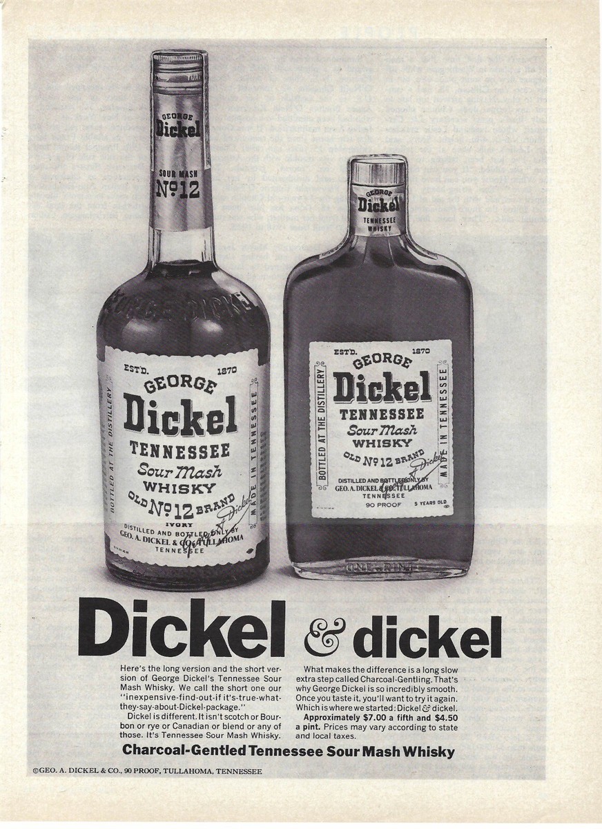 Пару постеров старой рекламы алкоголя. Тенниссийский виски George Dickel Здравствуйте, уважаемые, Приятного, времени, суток