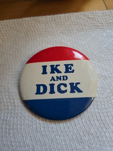 Dwight Eisenhower Ike 1952 campaign pin button political - Picture 3 of 4
