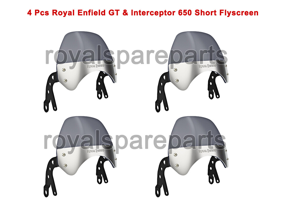 4 Piezas Original Royal Enfield Gt & Interceptor 650 Corta Mosquitera Kit