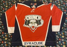 Vintage SP AHL Syracuse Crunch Fight Strap Hockey Jersey