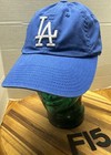 NICE AMERICAN NEEDLE LA DODGERS HAT BLUE STRAPBACK ADJUSTABLE VGC F15