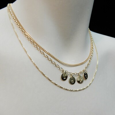 New Genuine Solid 8mm Yellow 9ct Gold Disk Letter Pendant