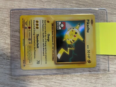 pikachu pokemon league card 1999 Pokmon Promo #1 League Promo PSA 7 Shuffle your deck afterward Participate in a 2025 Worlds