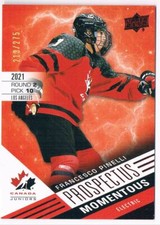 2021-22 UPPER DECK TEAM CANADA JUNIORS PROSPECTUS MOMENTOUS FRANCESCO PINELLI
