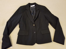 Womens Calvin Klein Jacket Blazer 10P Petite Black