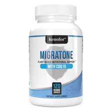 CoQ10 + Magnesium Supplement - Headache Relief, Vitamins, Brain Health Capsules