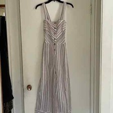 Universal Thread Multi Striped Jumpsuit Square Neck Size Medium