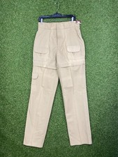 Vintage Woolrich Pants Mens Khaki Convertible Travel Shorts 90s Size 32x36