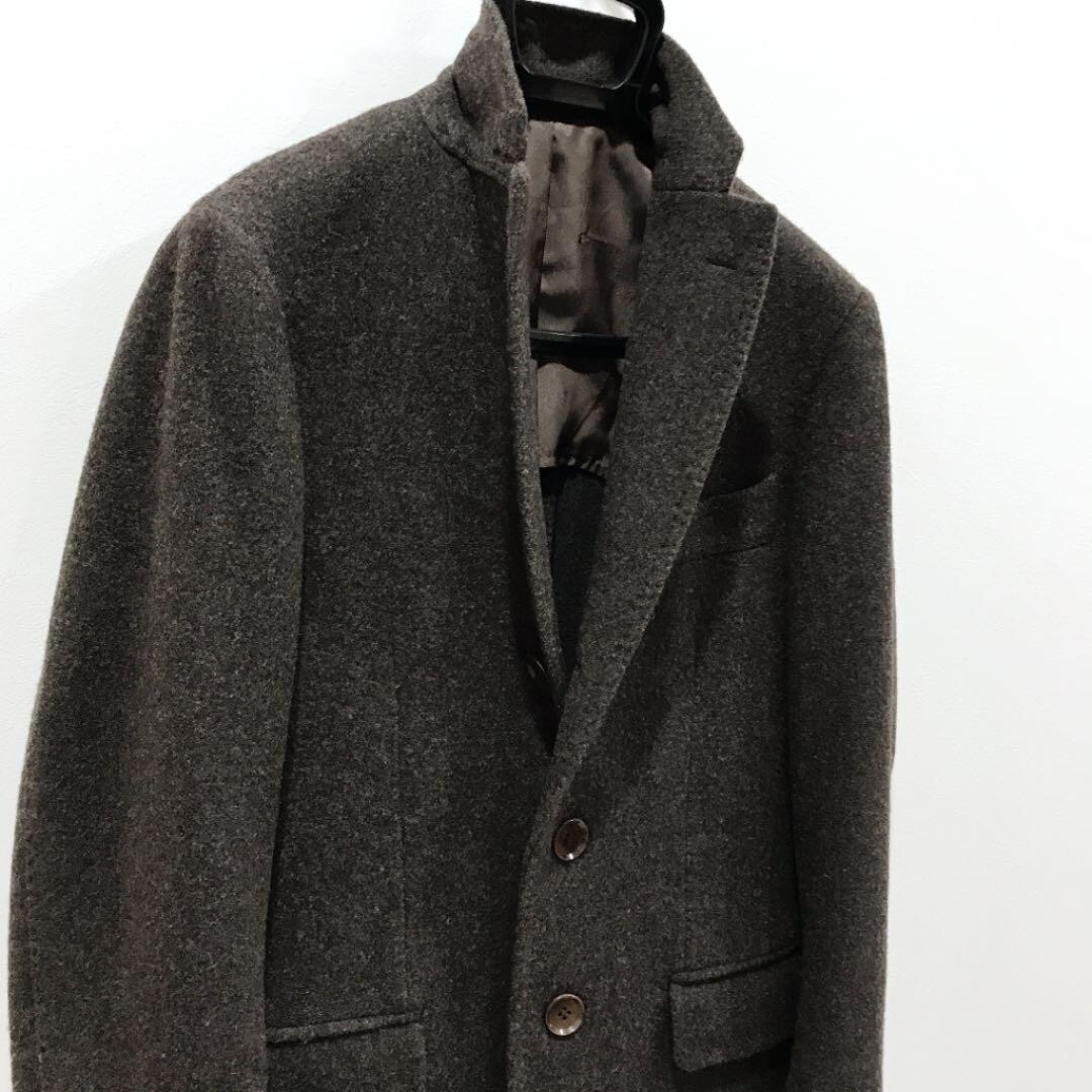 RING JACKET Chester Coat Wool 100% Brown [Size 44 / US 34] – ASA