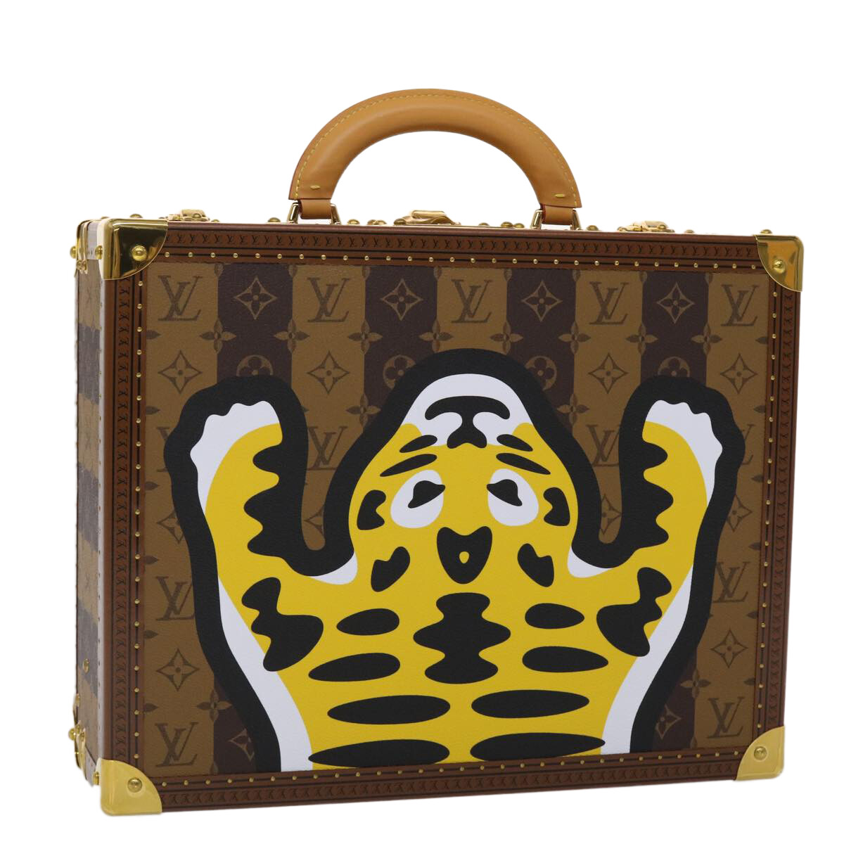 LOUIS VUITTON Monogram Stripe Cotteville 40 Trunk HUMAN MADE