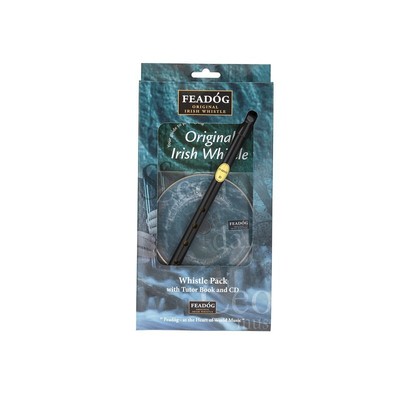 Feadog Black D  Irish Tin Whistle - TRIPLE PACK