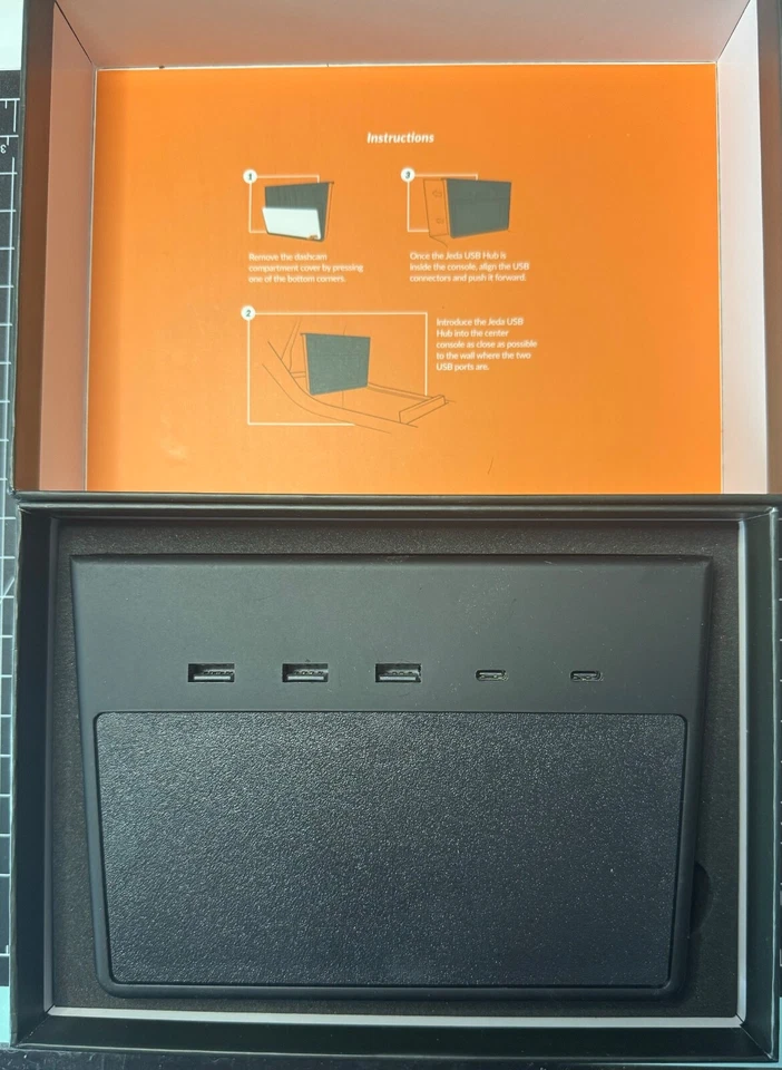 2020 Jeda USB Hub Tesla Model 3 Model Y JUH002 USED - Image 4 of 4