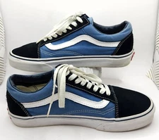 VANS OLD SKOOL Suede & Canvas Shoes Sneakers Size Mens 6 Womens 8 EUC
