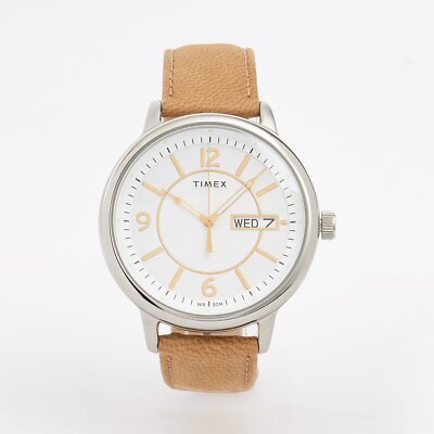 TIMEX Uhr CHICAGO Day Date Chicago White Dial TW2V28900