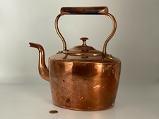 Antique Kettle Victorian Copper Large XIX'