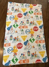 Chatham SESAME STREET Blanket baby Muppet Big Bird Cookie Monster 72x42  USA