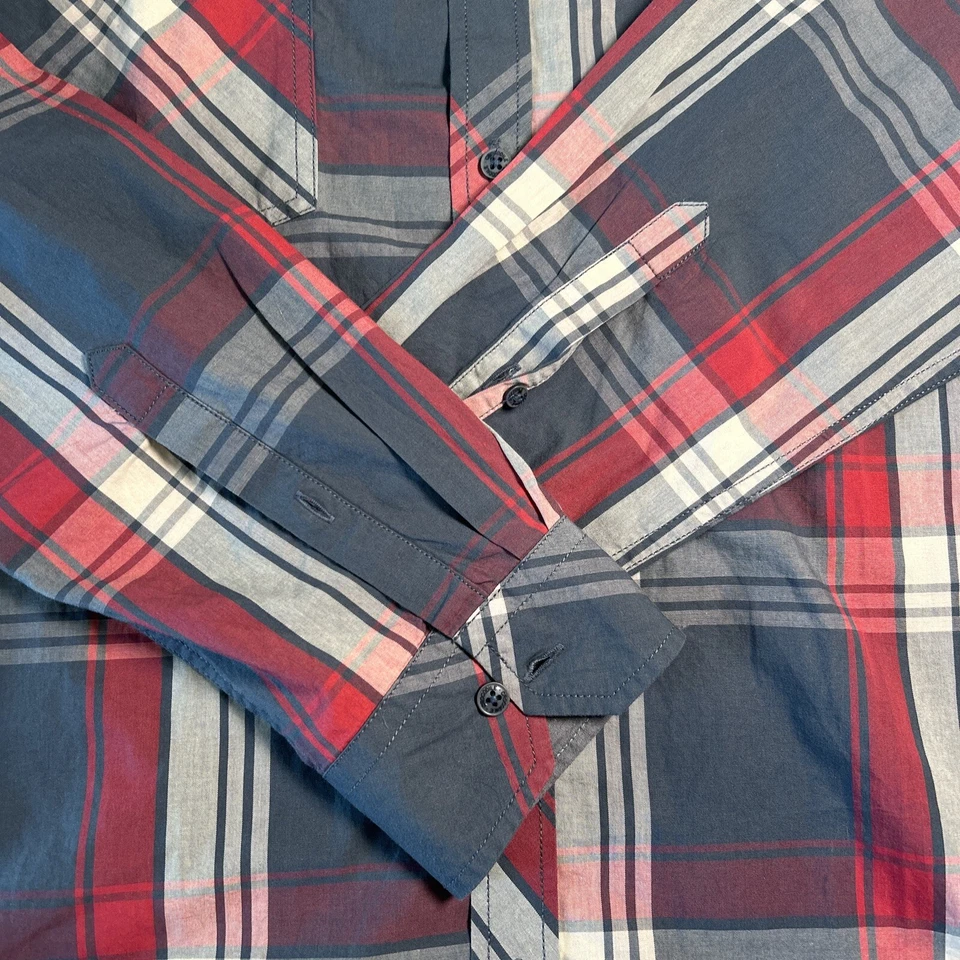 Мужская рубашка с длинным рукавом на пуговицах Crocodile Brand клетчатая XXL 2XL рабочая одежда - Изображение 2 из 4