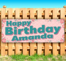 HAPPY BIRTHDAY ADD YOUR NAME Advertising Vinyl Banner Flag Sign USA SB04481