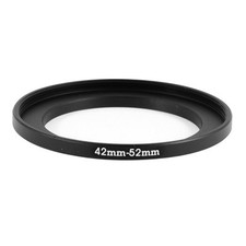 Camera 42mm Lens to 52mm Accessory Step Up Adapter Ring 42mm-52mm Black