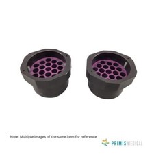 Beckman Coulter Bucket with 341939 Purple 19 Hole Disc Adapter - Lot of 2