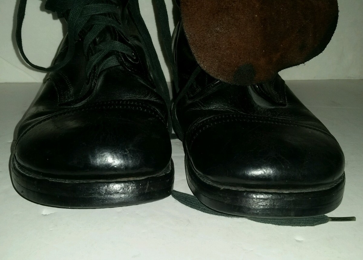 US Military EJ Vintage 9.5 W Endicott Johnson Black Boots | eBay