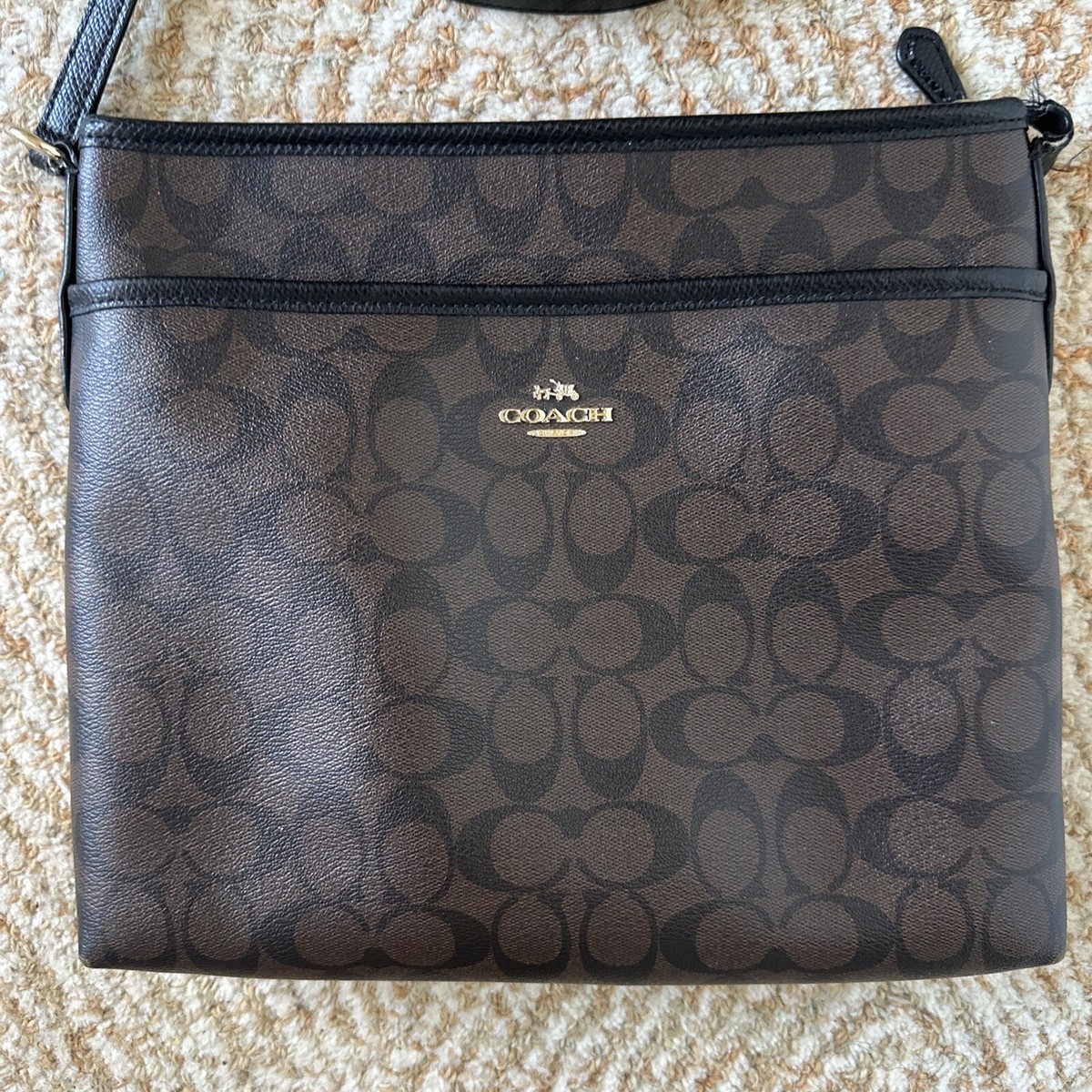 バッグ COACH Signature Pochette Accessory Bag Coach Signature Accessory Pouch Bag | eBay