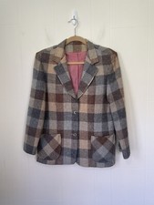 Vintage Wool Blend Plaid Blazer Country Suburbans By Country Miss Women s