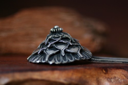 2 PCS ETHNIC TRIBAL MIAO HANDMADE BELLY DANCE HAIRPIN / JH075 - Picture 2 of 4