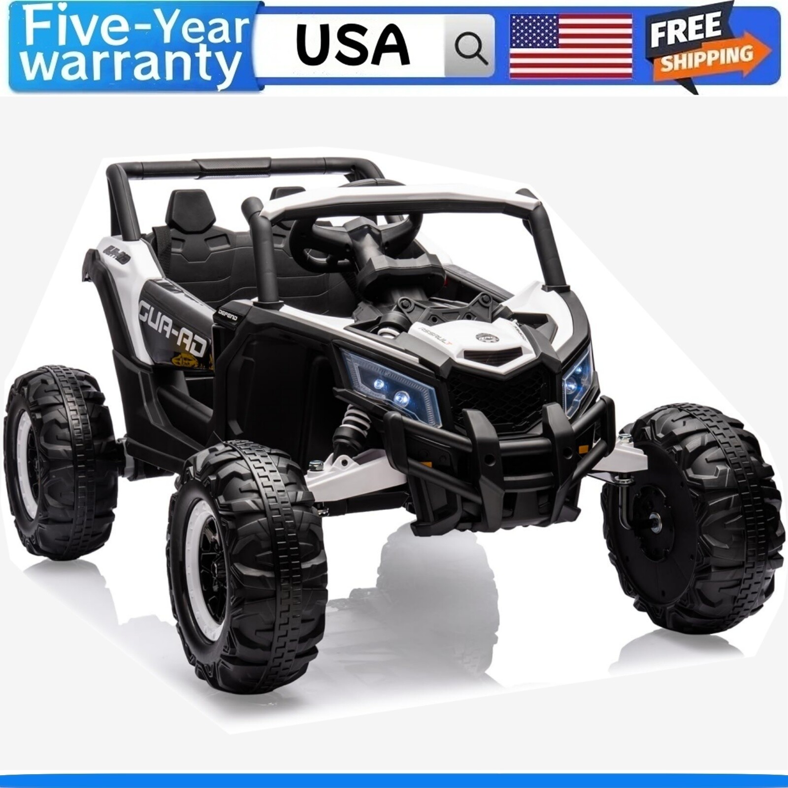 Ride on UTV Car 200W Motor Spring Suspension Music LED Lights W/Remote Control