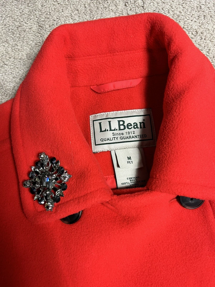 Ll bean hotsell fleece peacoat