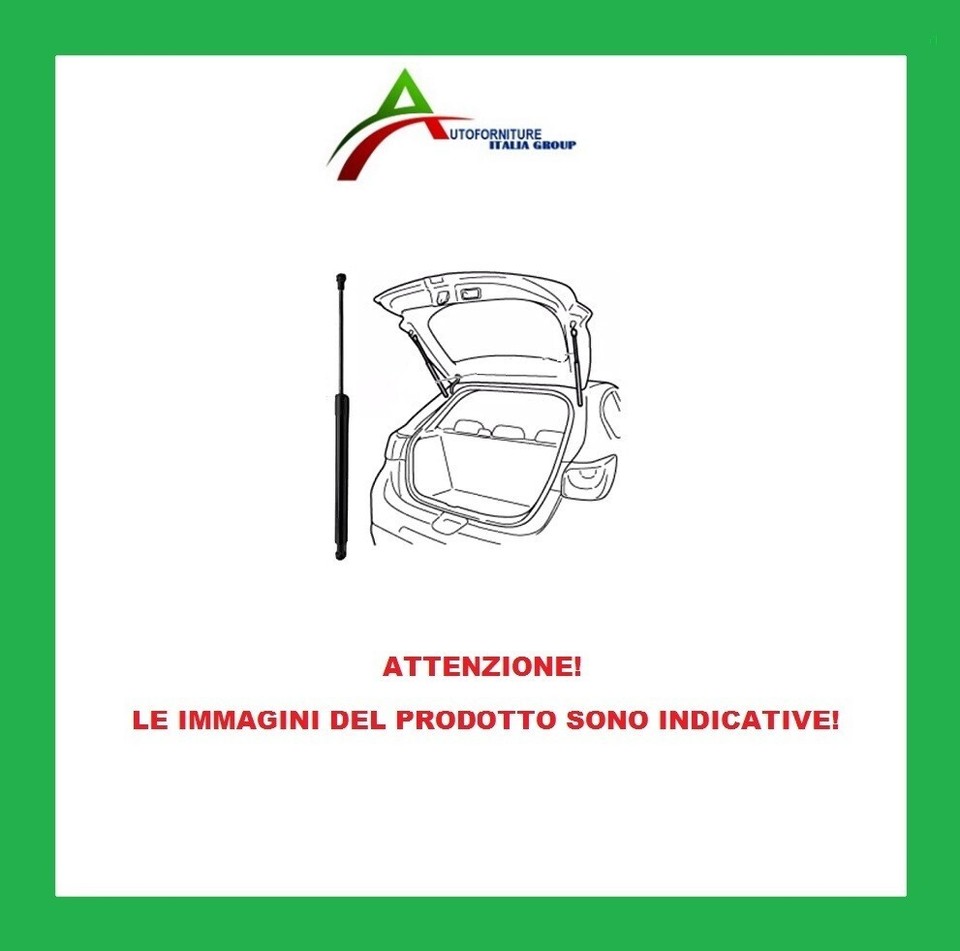 Molla A Gas 400N 40kg Per Cofano Posteriore – Lunghezza 320mm, Alzata Per Porte E Coperchi, Ricambio Universale