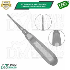 Root Elevator #46 Straight 6" Extracting Luxating Surgical Dental Instrument