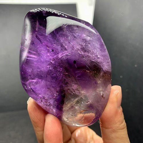 265g Top Natural amethyst Quartz Crystals Rough polishing Reiki healing gift - Picture 6 of 9