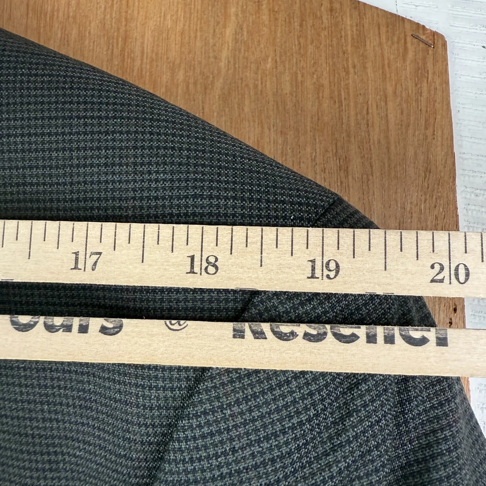 Hart Schaffner Marx Suit Mens 44XL Gray Houndstooth 2 Button Wool Pants 38x31 - Image 4 of 4