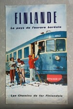 Affiche ancienne Finlande années 50