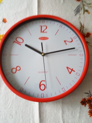 Wandküchenuhr. Wall Quarz Clock (rosa)