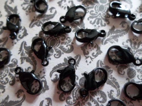 24 Black Lobster Clasps - 12mm SIze - 第 1/4 張圖片