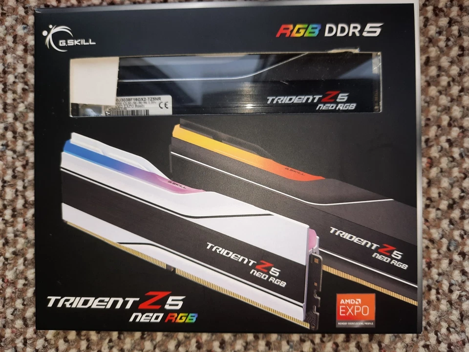 G.Skill TRIDENT Z5 neo RGB , DDR5 6000 2x16GB, CL30-38-38-96 1.35v, gebraucht - Bild 3 von 4