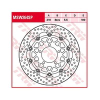 Trw Bremsscheibe 5,5 Mm Ohne Abe (FüR: Kawasaki ZX-10R Ninja ZXT00F 10 Vorne )