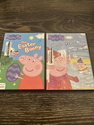 Lot Of 2: Peppa Pig: Cold Winter Day & The Easter Bunny DVDs