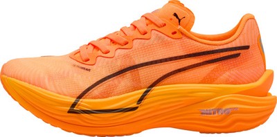 Puma Deviate Nitro Elite 3 Womens Running Shoes Orange Lightweight Run Trainers